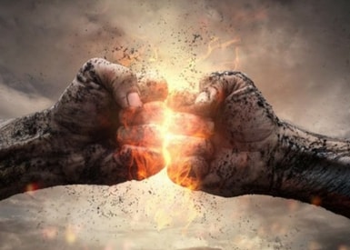 How To Overcome Your Weaknesses and Become A Better Manager - Image of Hands Crashing Together